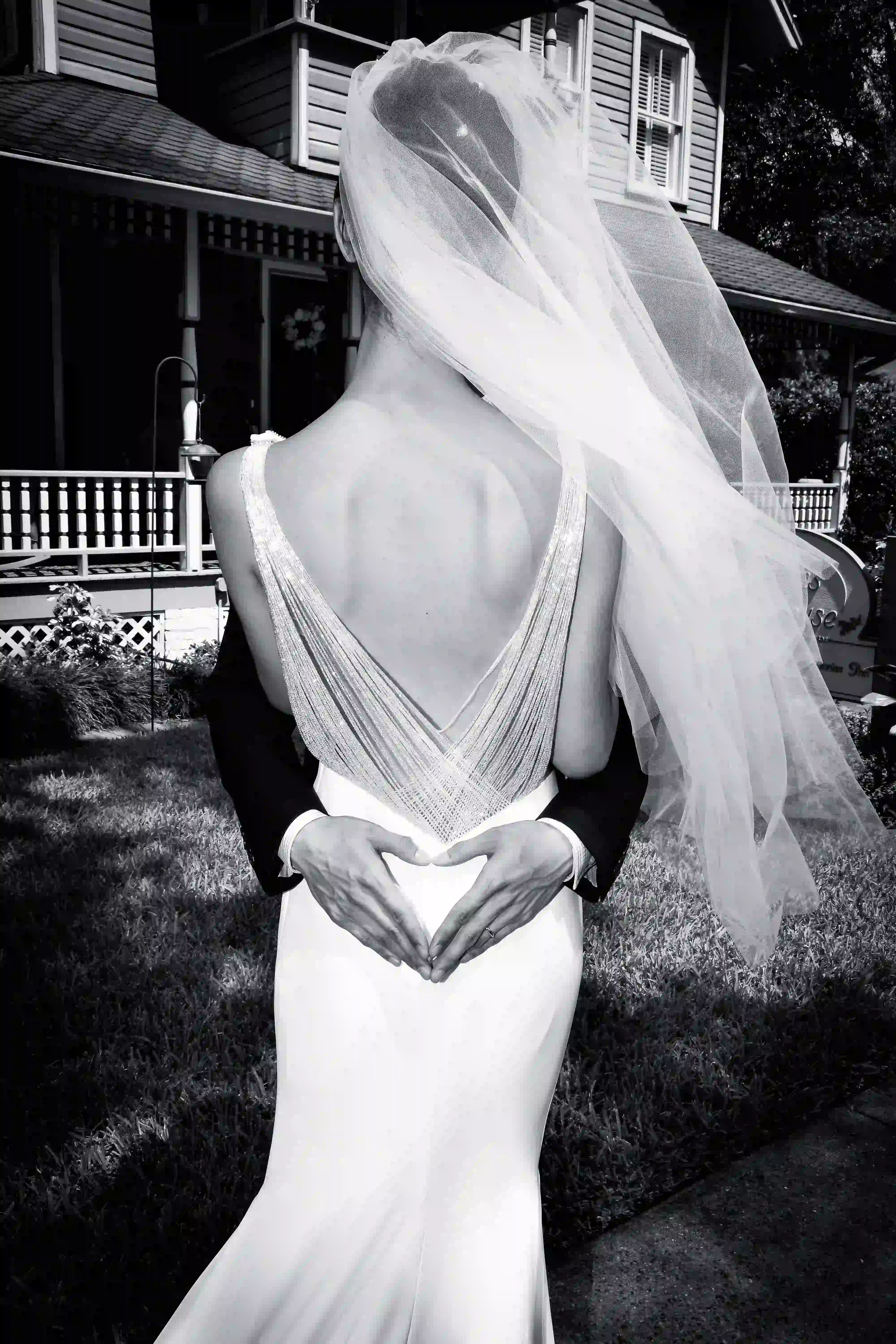 Heart Veil Monochromatic