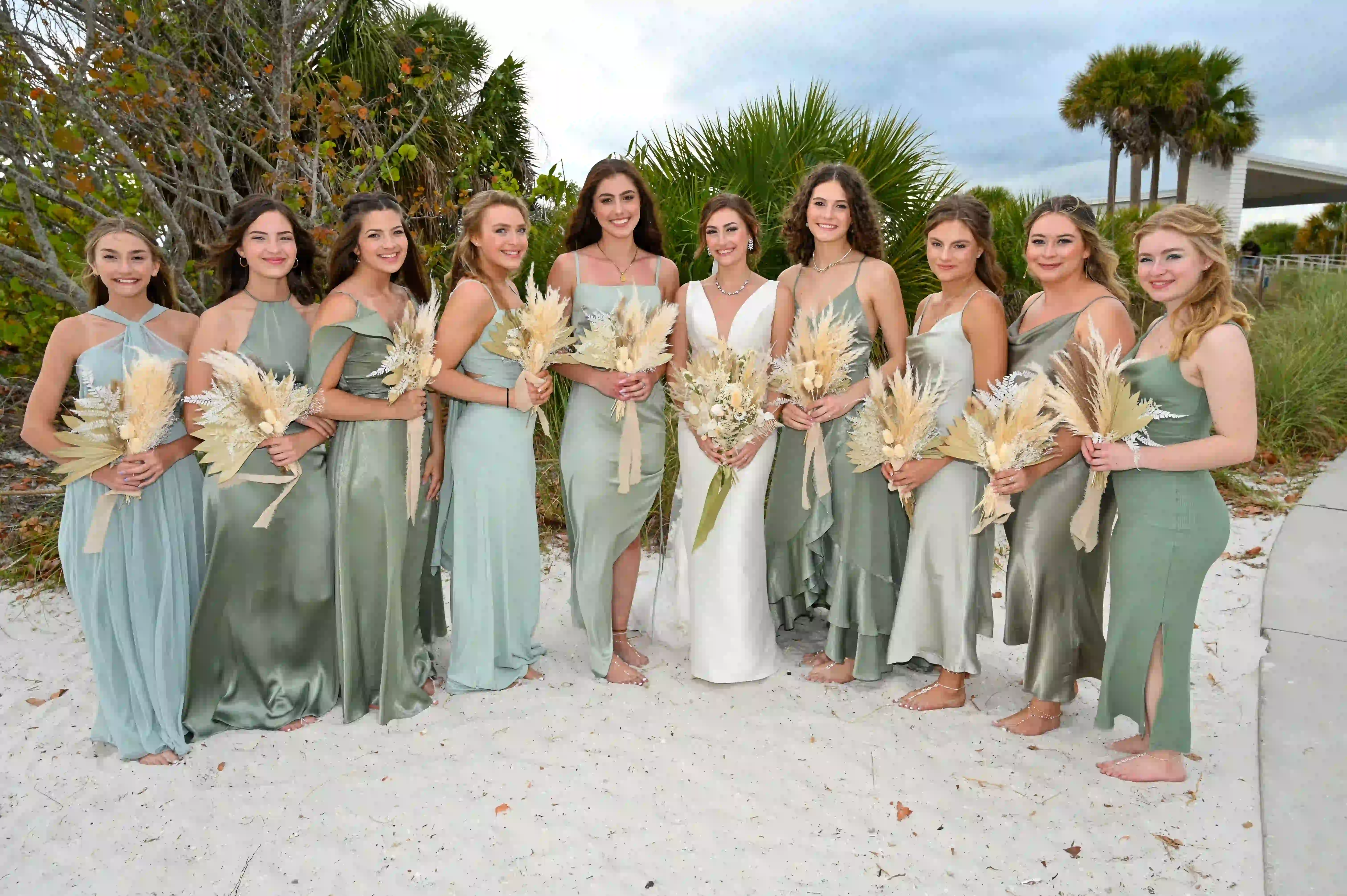Coastal Sage Bridal Party